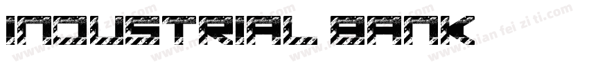 INDUSTRIAL BANK字体转换